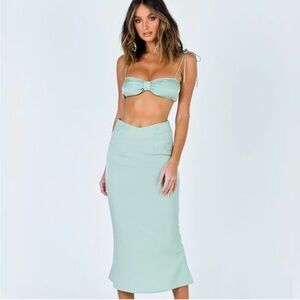Princess Polly Sage Green The Ava Set